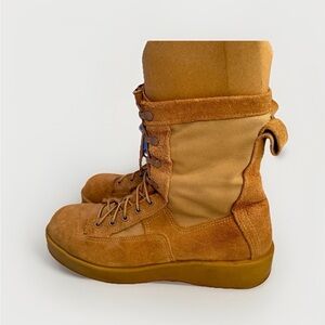 Wellco Combat Desert Tan Vibram Army Military Boots Men Sz 11.5 R Vibram Waterpr